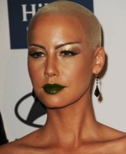 Dark Green Lipstick - Amber Rose Moss Green Lipstick