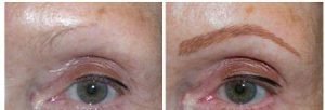 Eyebrow Tattoo - Full Created Hair Stroke Technique Permanent Eyebrows (Healed for people with sparse, no or very few eyebrows)