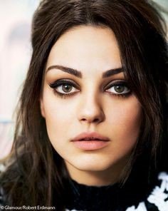 Mila kunis - makeup for big eyes