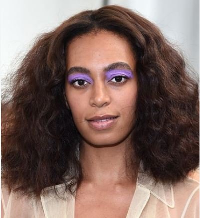 Solange has a very bushy but nice looking thick eyebrows