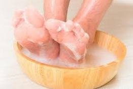 Wash the toes with warm water